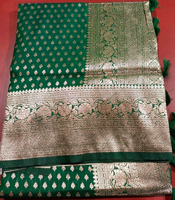 South Silk Saree - Dark Blue