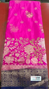 South Silk Saree - Pink Flamingo