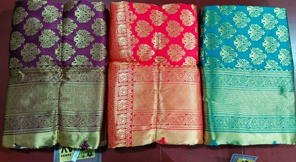 Maharani Fancy Silk Saree - Purple