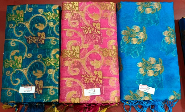 Oranga Silk Saree - Pink Flamingo
