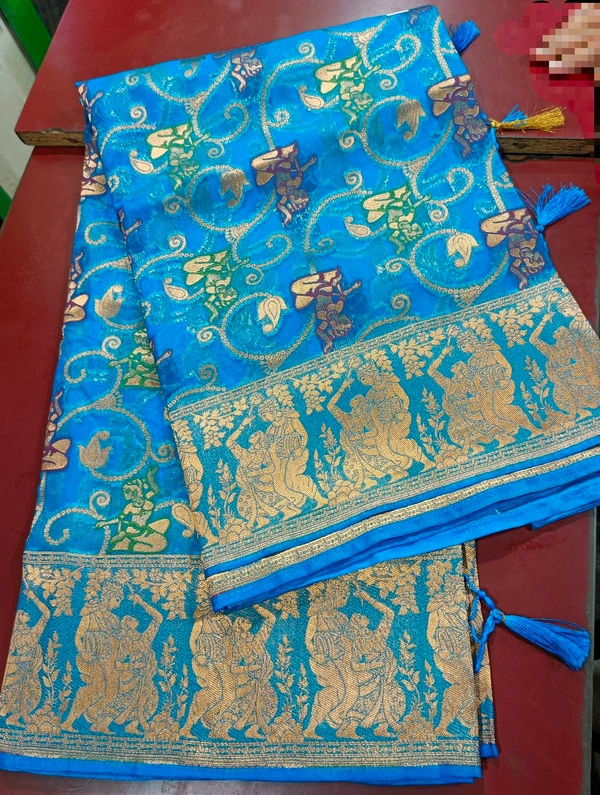 Oranga Silk Saree - Pink Flamingo