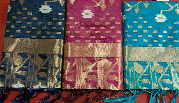 Gulab Organza Silk Saree - Dark Blue