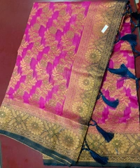 Oranga Silk Saree - Magenta / Fuchsia