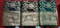 South Silk Saree - Dark Fern