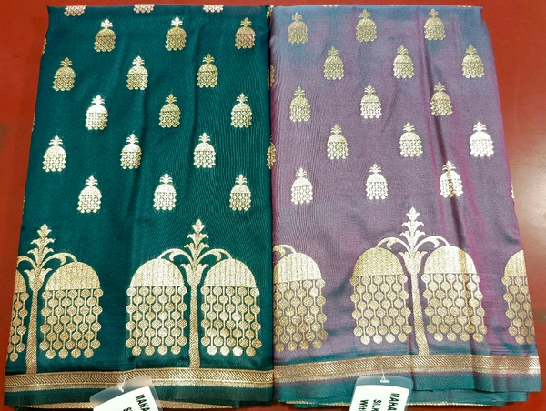 Maharani Silky Silk Saree - Japanese Laurel
