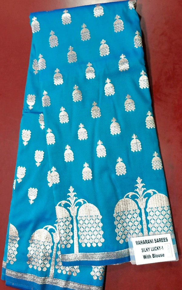 Maharani Silky Silk Saree - Japanese Laurel