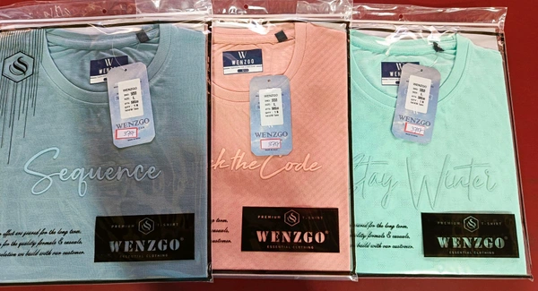 WENZGO Cutton T Shirts - Calico, L