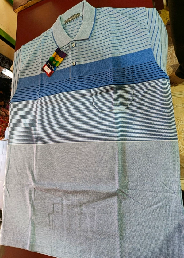 UPNIQUE PLUS Cotton Collar T Shirts - 3XL, Pale Canary