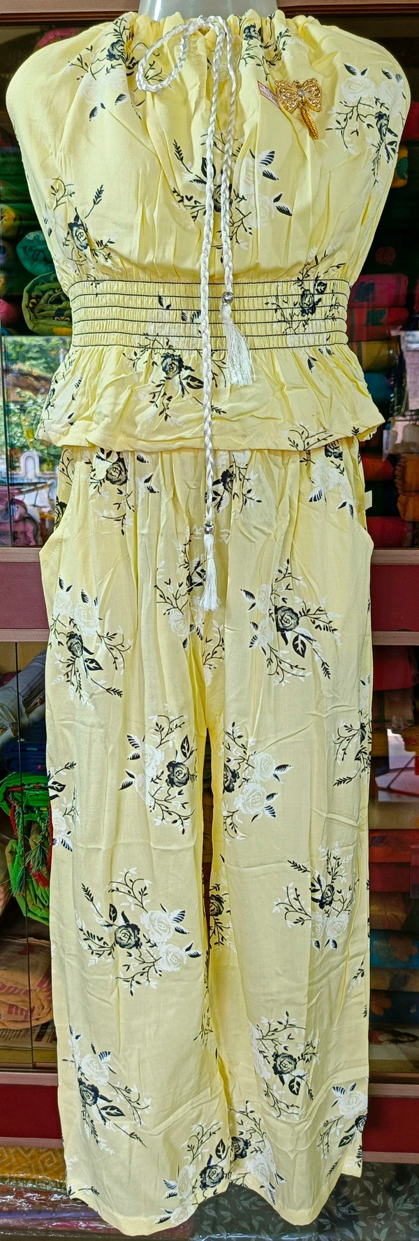 Girl's Two Part Dress - 30, Pale Canary