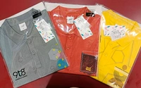 9t8 Cotton Collar Men's T Shirts - 40, Yellow