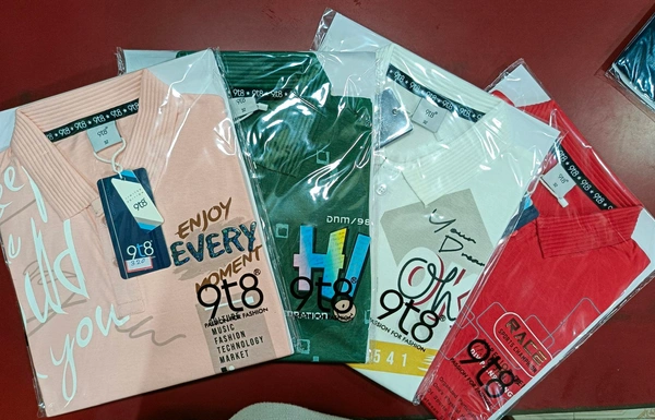 9t8 Cotton Collar T-shirt's - 30, Your Pink