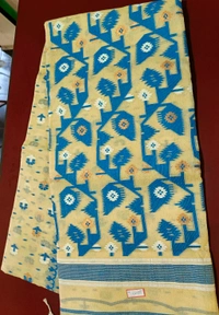 Tant Saree   তাঁতের শাড়ি - Pale Canary
