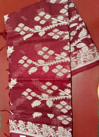 Tant Saree তাঁতের শাড়ি - Teal