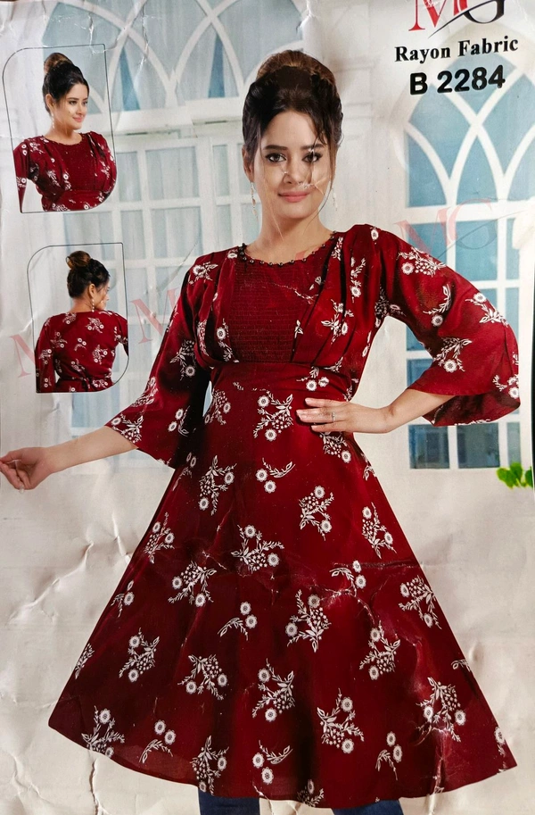 One Pice Kurti - Red, Free Size