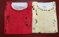 One Pice Kurti - Cream, Free Size