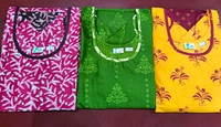Cotton Churidar Pant & Dupatta Set - XXL, Yellow