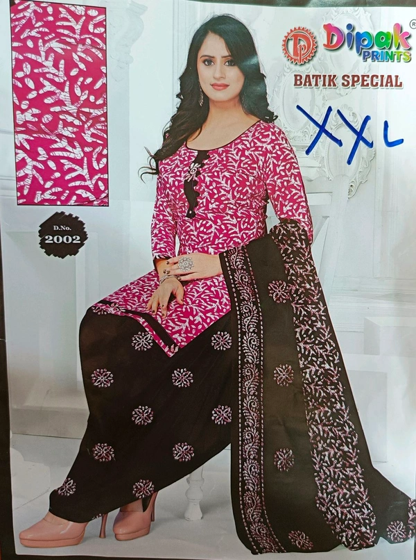 Cotton Churidar Pant & Dupatta Set - XXL, Japanese Laurel