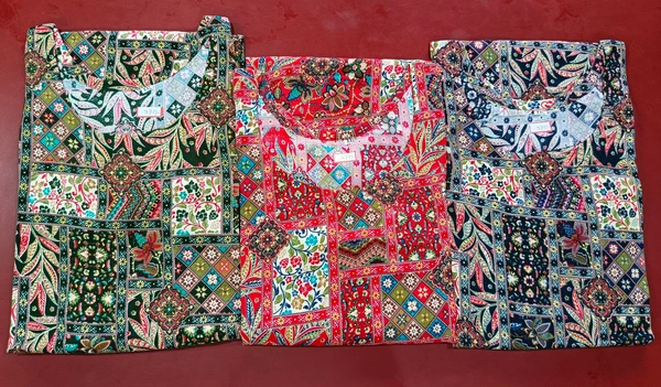 Fancy Rayon Kurti - XXL, Fruit Salad