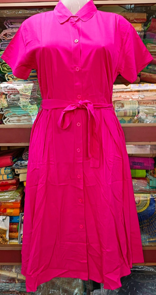 One Pice Dress - Free Size, Red