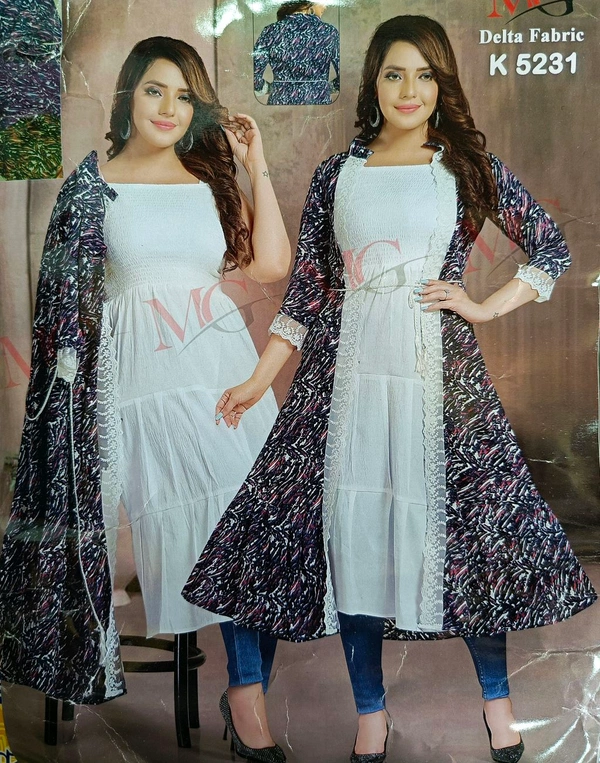 One Pice Dress With Coat - Free Size, Violet Eggplant