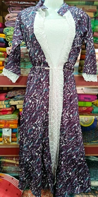 One Pice Dress With Coat - Free Size, Mine Shaft