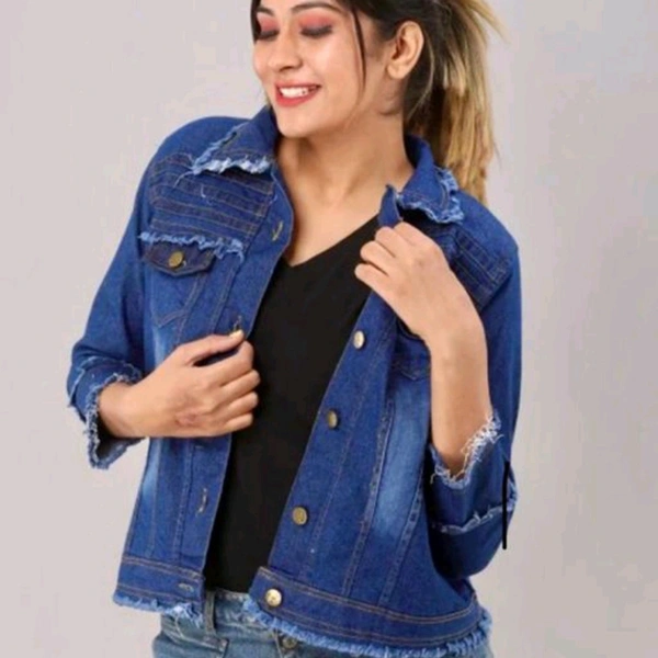Denim Jacket - Dark blue , S