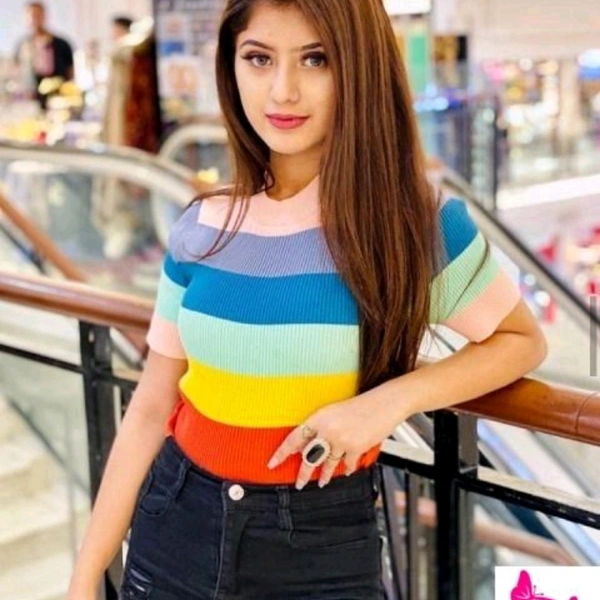 Rainbow Top 🌈 - Rainbow, M