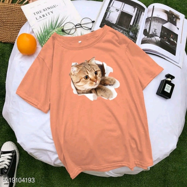 Oversized Unisex T-shirts - Orange, S