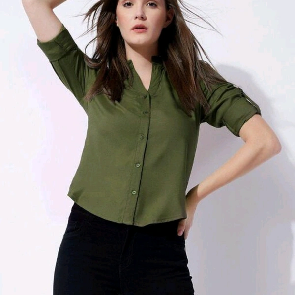 Full Sleeves Women Shirts - Red, L