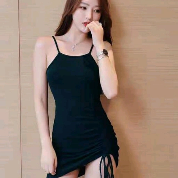 Sexy Bodycon Dress - Black, S