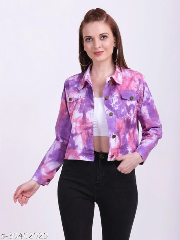 Tie Dye Jacket - Green-white, M