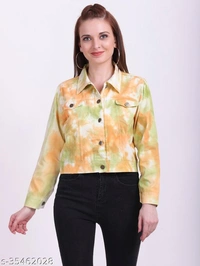 Tie Dye Jacket - Yellow, L