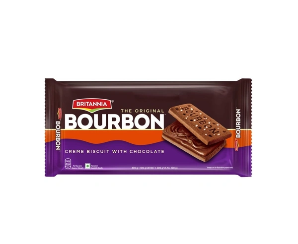 Britannia Bourbon Biscuits - 500 Gm