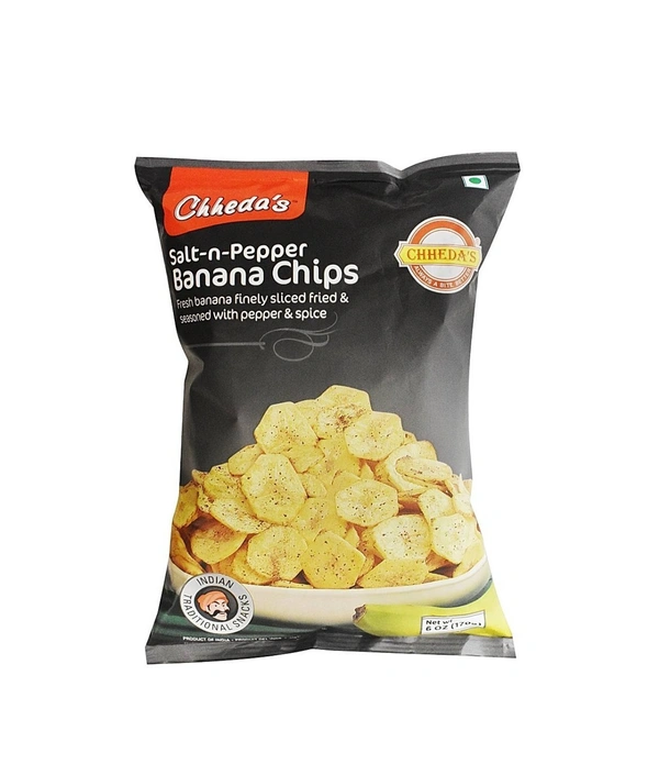 Chheda's Banana Chips Salt-N Papper 170 gm
