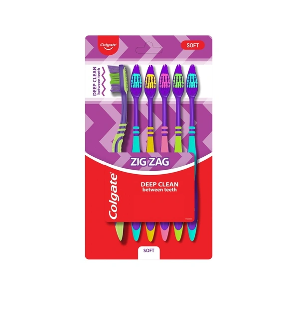 Colgate Tooth Brush Zig Zag Soft 6 Pc