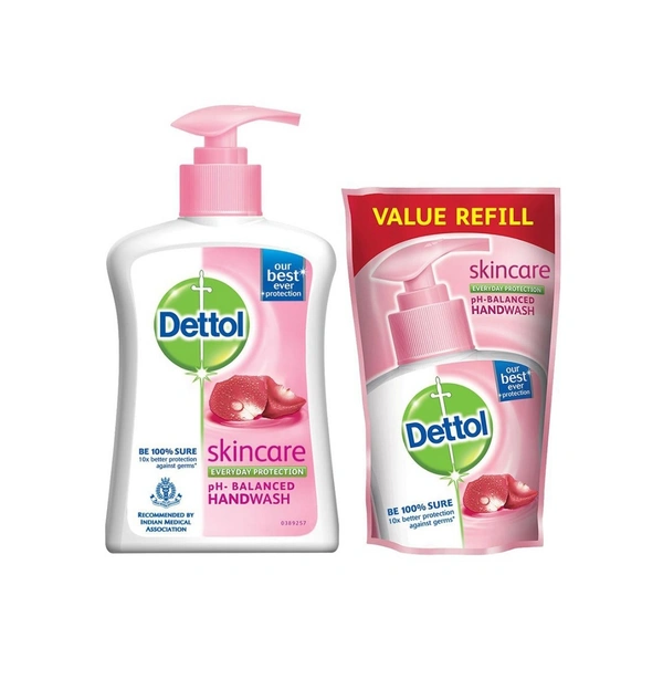 Dettol Handwash Skin Care Pump 200 Ml - 