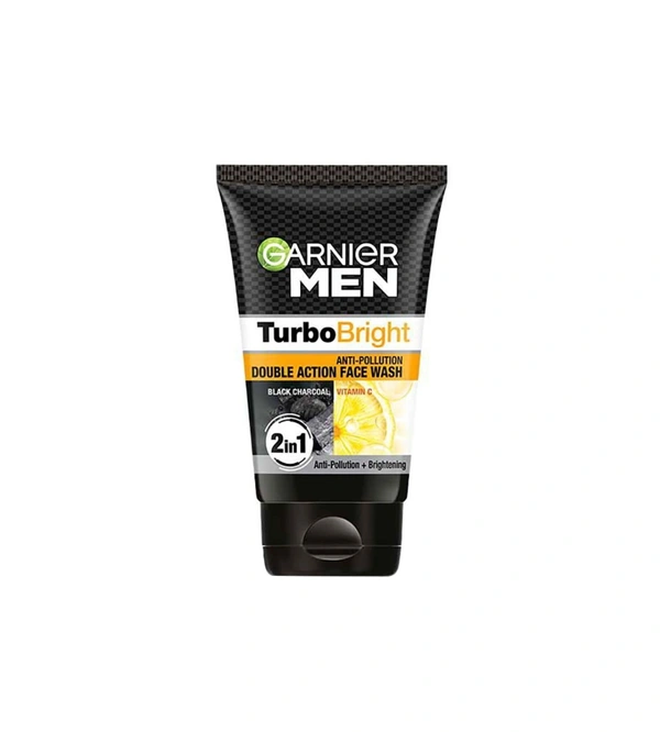 Garnier Men Facewash Turbo Bright Anti Pollution - 100g