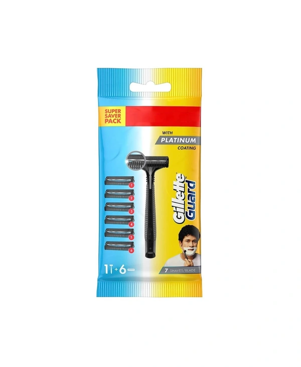 Gillette Guard Razor + 6 Cartridges