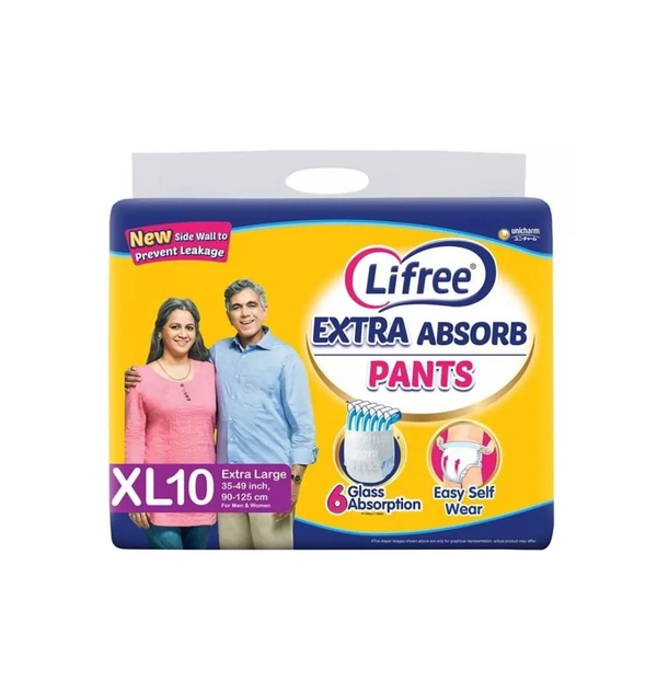 Lifree Diaper Pants Adult - XL - 10 U