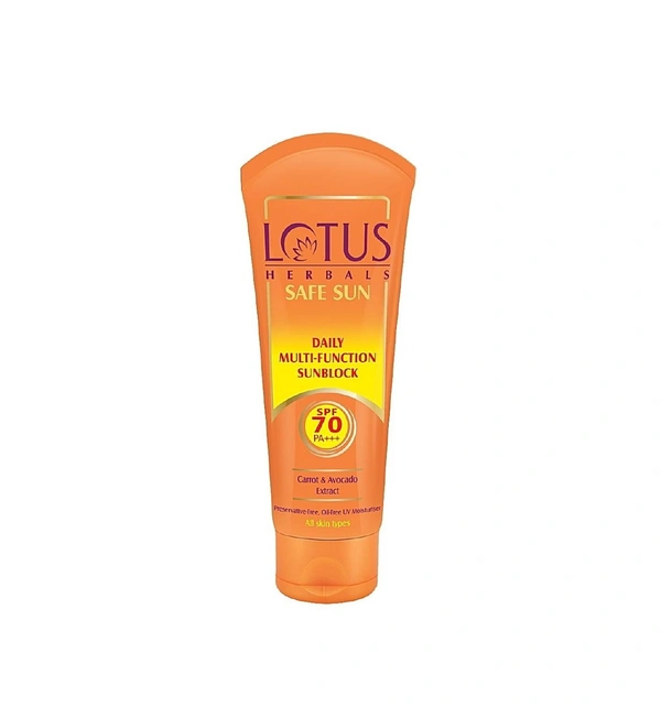 Lotus Cream Sunblock Moisturiser SPF 70 - 60 Gm
