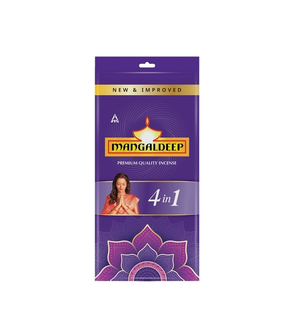 Mangaldeep Agarbatti 125 Gm - 4 in 1