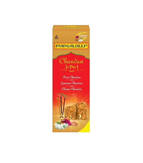 Mangaldeep Agarbatti Chandan 3in1  - 226 Gm