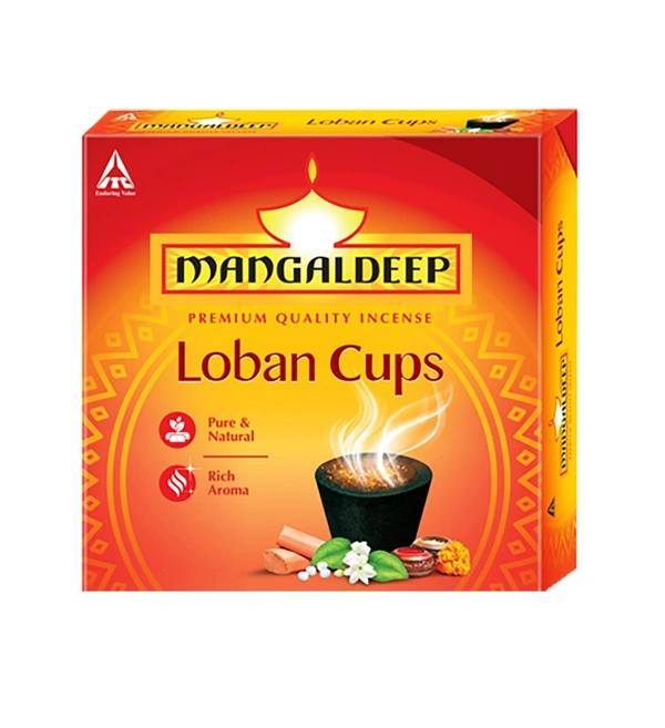 Mangaldeep Loban Cups 12 Unit