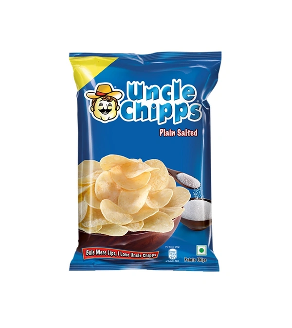 Uncle Chipps Plain Salted 80 Gm