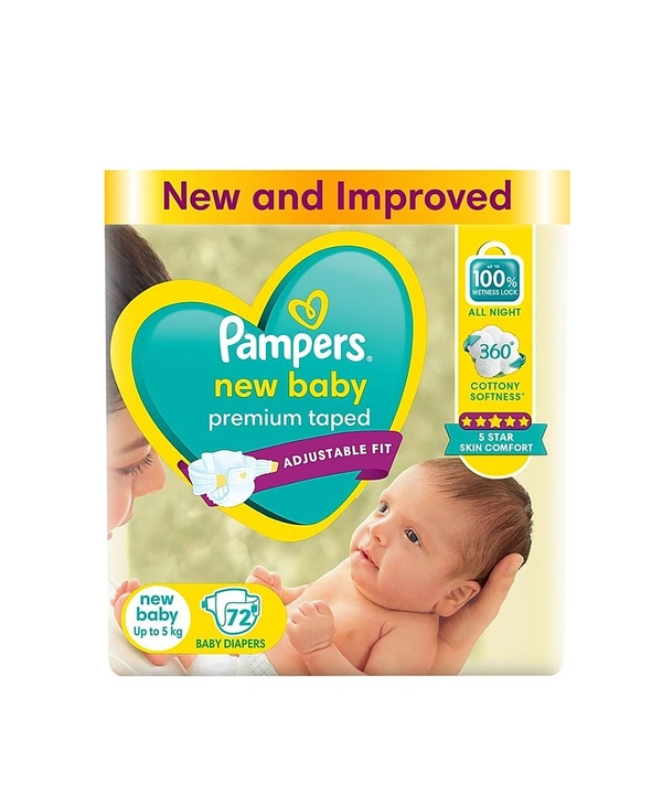 Pampers Diaper New Born Baby  - 72 U