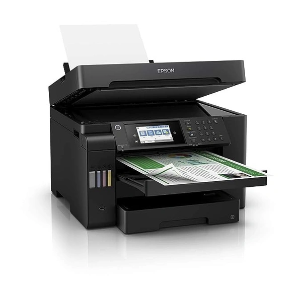 TANK SYSTEM- Epson EcoTank L15150 Print, Scan, Copy, Fax, ADF, Auto Duplex,WiFi,Network A3 Printer, Black, Medium