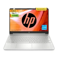 CORE I3- 12TH GEN- HP 15S-  FQ5326TU Intel Core i3-1215U,15.6 inch(39.6 cm),FHD,Anti-Glare,8 GB DDR4,512 GB SSD,Windows 11,MSO,Dual Speakers,1.69 kg,Natural Silver,