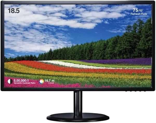 SIZE- 19"- FINGERS Satin-1850 LED Monitor (18.5”) with 1366 x 768 FHD Resolution, Ultra-Slim Design, VGA + HDMI Output, Wall mountable, 75 Hz Refresh Rate, 250 nits Brightness