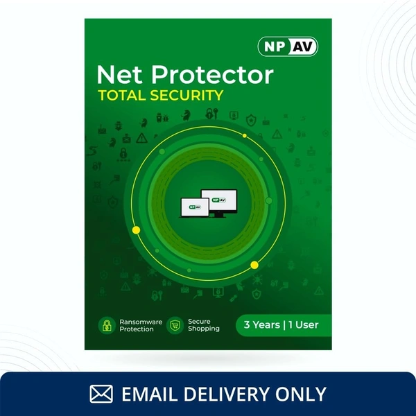 ANTIVIRUS- 3 YEAR- Net Protector Antivirus for PC | Total Security 2024 | 1 PC | 3 Years | Email Delivery in less than 1 MIN