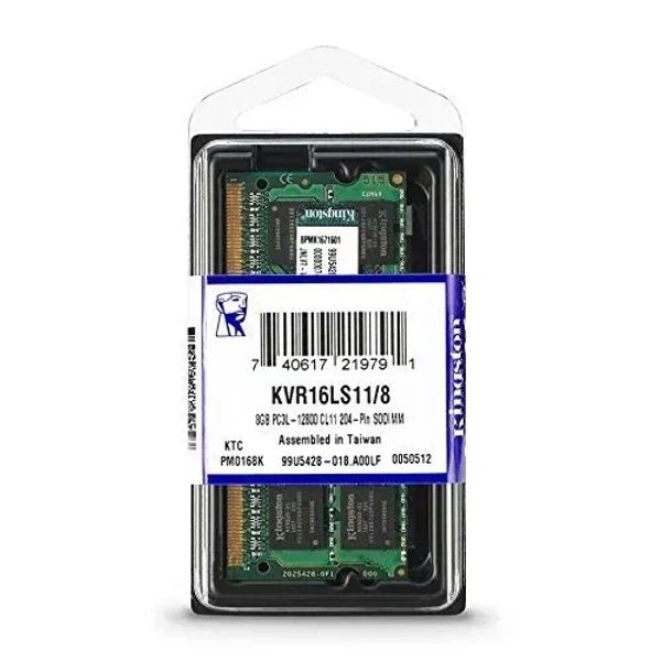 RAM- LAP3- 8GB KINGSTON-Kingston 8GB PC3L 1600MHz Laptop RAM (KVR16LS118)